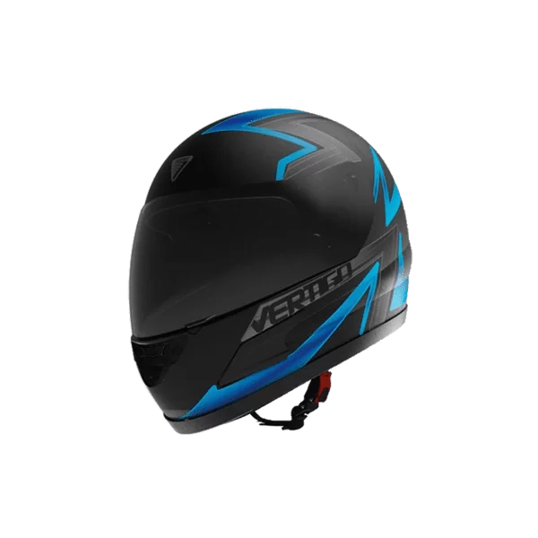 Casco Vértigo Integral HK7 Bolt Celeste/Negro Mate