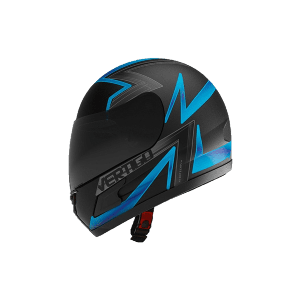 Casco Vértigo Integral HK7 Bolt Celeste/Negro Mate - Imagen 5