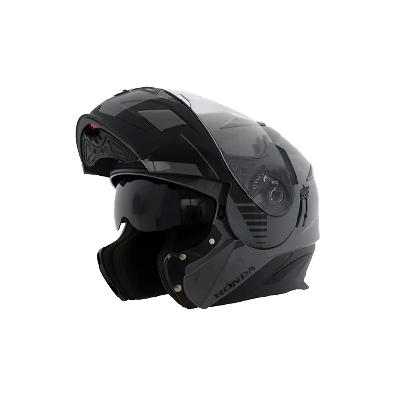 Casco Rebatible Honda Negro Gris Aspen Motos y Repuestos