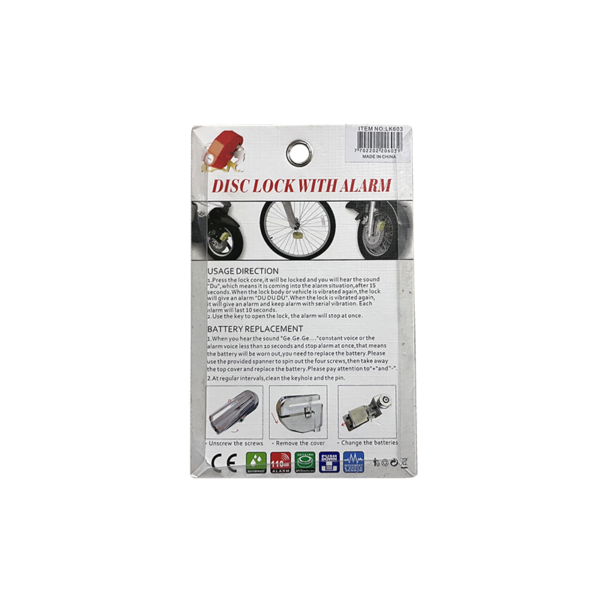 Traba Disco con Alarma - Imagen 2