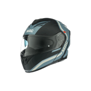 Casco Mac Rebatible Albarn Celeste/Negro