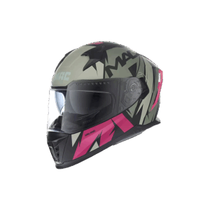 Casco Mac Integral Cirkus Negro/Gris/Fucsia