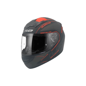 Casco LS2 352 Integral Rookie Negro/Gris/Rojo